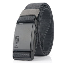 Load image into Gallery viewer, AWMN Metal Nylon Magnetic Buckle Fashion Casual Men Belt, Length: