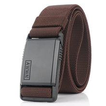Load image into Gallery viewer, AWMN Metal Nylon Magnetic Buckle Fashion Casual Men Belt, Length: