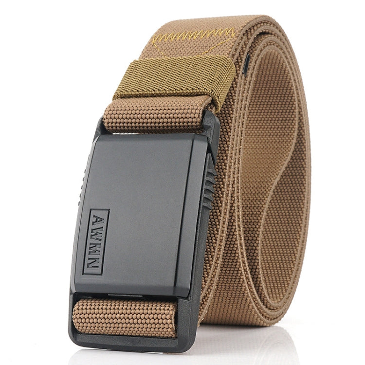 AWMN Metal Nylon Magnetic Buckle Fashion Casual Men Belt, Length: