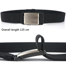 Load image into Gallery viewer, AWMN Metal Nylon Magnetic Buckle Fashion Casual Men Belt, Length: