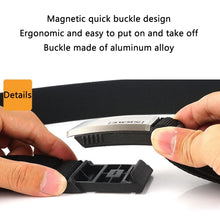 Load image into Gallery viewer, AWMN Metal Nylon Magnetic Buckle Fashion Casual Men Belt, Length: