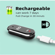 Load image into Gallery viewer, M21  Ultrasonic Mosquito Repellent Bracelet with Step Counter &amp; Clock &amp; Temperature Function, M21 (Black), M21 (White)