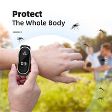 Load image into Gallery viewer, M21  Ultrasonic Mosquito Repellent Bracelet with Step Counter &amp; Clock &amp; Temperature Function, M21 (Black), M21 (White)