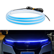 Load image into Gallery viewer, Car LED Streamer Decorative Hood Atmosphere Lights, Style:, Monochrome White Light, Monochrome Yellow Light, Monochrome Ice Blue Light, Monochrome Blue Light, Monochrome Red Light, Monochrome Pink Purple Light, Monochrome Green Light, APP Colorful Ligh...