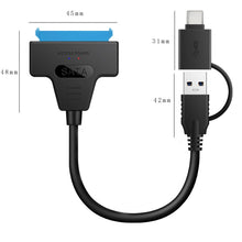 Load image into Gallery viewer, T10 USB3.1 To SATA Easy Drive Cable Hard Drive Adapter Cable