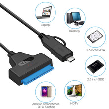 Load image into Gallery viewer, T10 USB3.1 To SATA Easy Drive Cable Hard Drive Adapter Cable