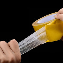 Load image into Gallery viewer, Double-sided Fiberglass Grid Sticky Adhesive Fiber Transparent Mesh Tape, 2 PCS 5mmx50 m, 8mmx50 m, 10mmx50 m, 15mmx50 m, 20mmx50 m, 25mmx50 m, 30mmx50 m, 40mmx50 m, 50mmx50 m