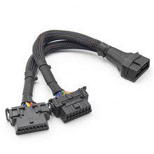 Load image into Gallery viewer, 2 In 1 16PIN Car OBD Elbow Extension Cable Converted Cable, 2 In 1 16PIN