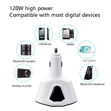 Load image into Gallery viewer, 3.1A Dual USB Digital Display Multi-Function Driving Recorder Universal Automotive Charger, White, Black