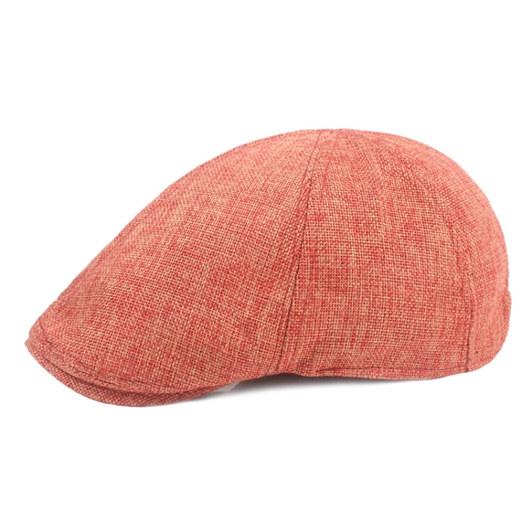 Spring/Summer Burlap Cap Retro Men Forward Beret