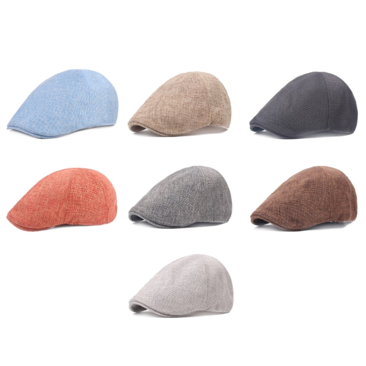 Spring/Summer Burlap Cap Retro Men Forward Beret