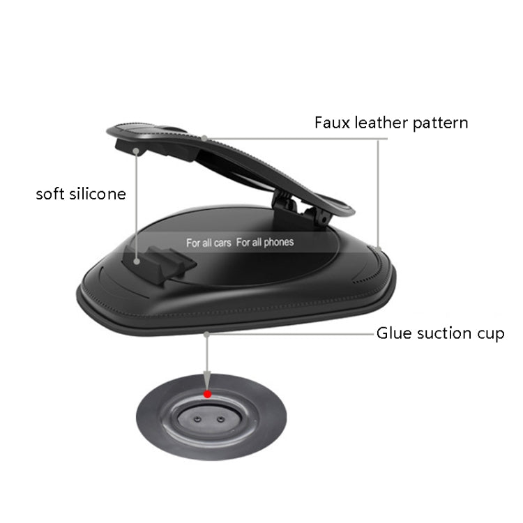 Compartment Suction Cup Instrument Table Universal Car Mobile Phone Bracket, X016