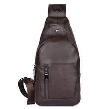 Load image into Gallery viewer, Casual Men Chest Bag First Layer Cowhide Messenger Bag
