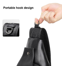 Load image into Gallery viewer, Casual Men Chest Bag First Layer Cowhide Messenger Bag