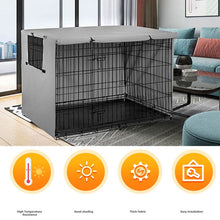 Load image into Gallery viewer, Oxford Cloth Pet Cage Cover Outdoor Furniture Dustproof Rainproof Sunscreen Cover, 63.5x48x50cm, 79x50.8x53cm, 94x61x63.5cm, 109x74x76cm, 124.5x79x84cm