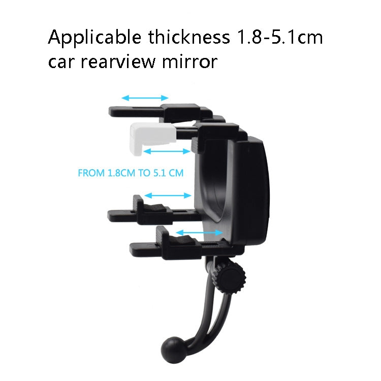 Car Rearview Mirror Universal Navigation Mobile Phone Bracket, R001