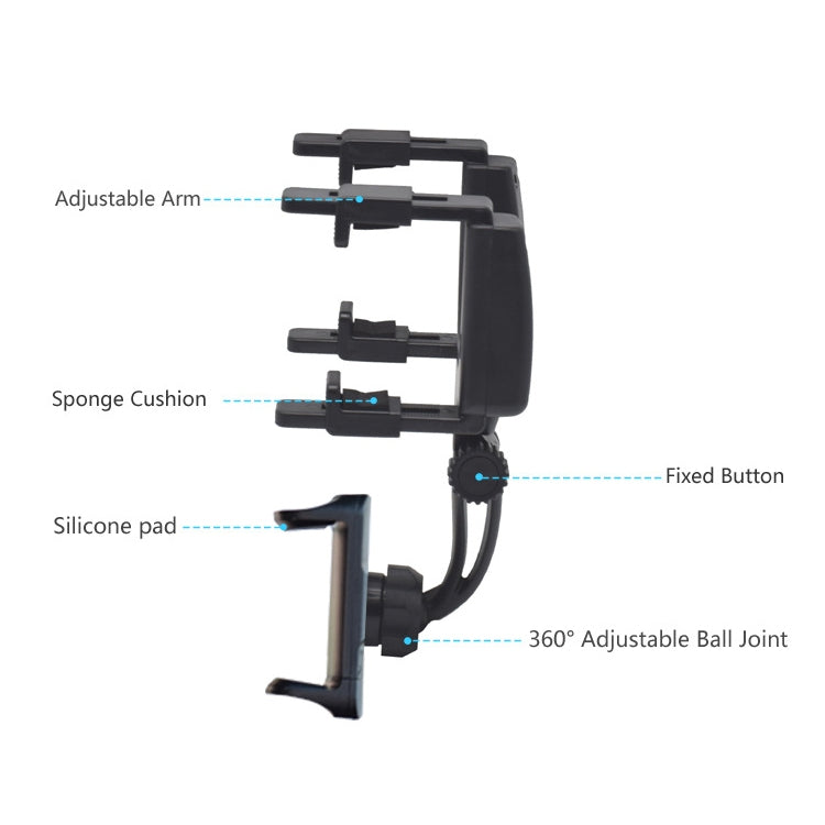 Car Rearview Mirror Universal Navigation Mobile Phone Bracket, R001