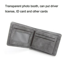Load image into Gallery viewer, Menbense Matte Short Large Capacity Fashion Casual Adapter Male Wallet, Light Grey, Navy Blue, Black, Dark Gray, Light Brown