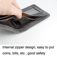 Load image into Gallery viewer, Menbense Matte Short Large Capacity Fashion Casual Adapter Male Wallet, Light Grey, Navy Blue, Black, Dark Gray, Light Brown