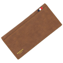 Load image into Gallery viewer, MenBense Matt Male Wallet Long Fashion Large Capacity Male Wallet, Navy Blue, Black, Dark Brown, Light Brown