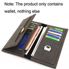 Load image into Gallery viewer, MenBense Matt Male Wallet Long Fashion Large Capacity Male Wallet, Navy Blue, Black, Dark Brown, Light Brown