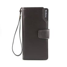 Load image into Gallery viewer, Menbense Fashion Business Simple Handbag PU Large Capacity Male Wallet, Black, Dark Brown
