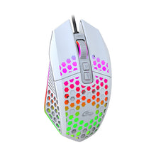 Load image into Gallery viewer, FMOUSE  X801 8 Keys 1600DPI Hollow Luminous Gaming  Office Mouse,Style:, Black Wireless Rechargeable, White Wireless Rechargeable, Black Wired, White Wired