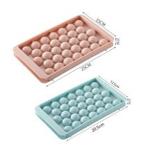 Load image into Gallery viewer, 33 Grid Round Ice Hockey Mold With Lid Ice Box Small Marble Ice Tray, Random Color Delivery, Large  Blue, Large Pink, Small Blue, Small Pink