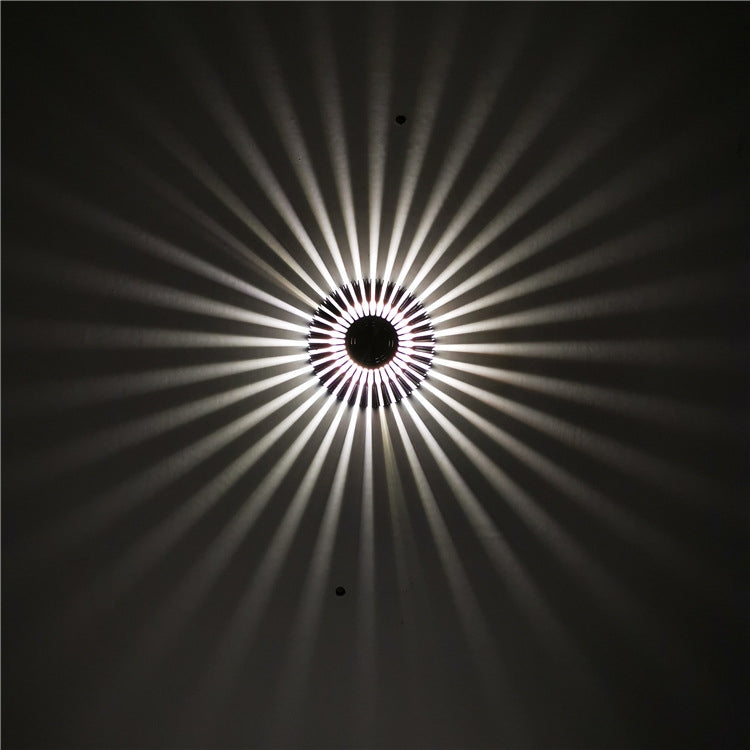 LED Aluminum Aisle Light Sunflower Corridor Lamp Decorative Light, Visible Installation 1W, Invisible Installation 1W