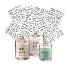 Load image into Gallery viewer, Bathroom Jars Label Storage Classification Waterproof Bathroom Stickers