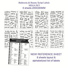 Load image into Gallery viewer, Bathroom Jars Label Storage Classification Waterproof Bathroom Stickers