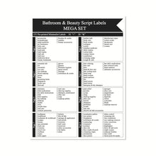 Load image into Gallery viewer, Bathroom Jars Label Storage Classification Waterproof Bathroom Stickers