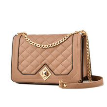 Load image into Gallery viewer, 6382 One-shoulder Diagonal Rhombus Chain Bag, 6382 (White), 6382 (Khaki), 6382 (Light Grey), 6382 (Black), 6382 (Light Green), 6382 (Pink), 6382 (Dark Red)