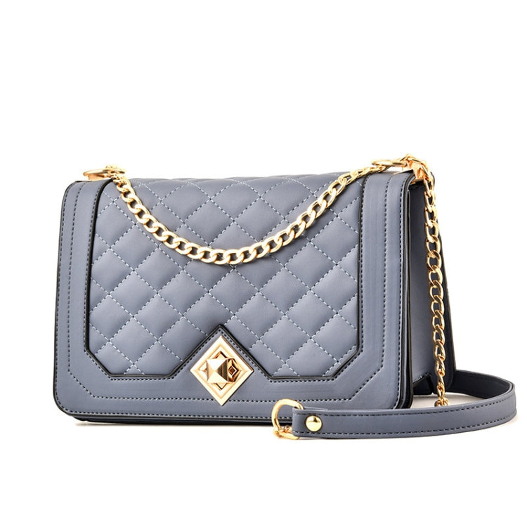 6382 One-shoulder Diagonal Rhombus Chain Bag, 6382 (White), 6382 (Khaki), 6382 (Light Grey), 6382 (Black), 6382 (Light Green), 6382 (Pink), 6382 (Dark Red)
