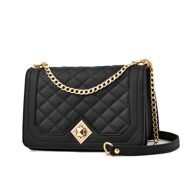 6382 One-shoulder Diagonal Rhombus Chain Bag, 6382 (White), 6382 (Khaki), 6382 (Light Grey), 6382 (Black), 6382 (Light Green), 6382 (Pink), 6382 (Dark Red)