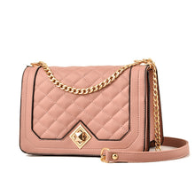 Load image into Gallery viewer, 6382 One-shoulder Diagonal Rhombus Chain Bag, 6382 (White), 6382 (Khaki), 6382 (Light Grey), 6382 (Black), 6382 (Light Green), 6382 (Pink), 6382 (Dark Red)