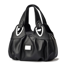 Load image into Gallery viewer, 722 Women Soft Leather Handbag, Green handle Lily, Green Handle Rose, White Handle Green Flower, White Handle Red Flower, White Handle Purple Flower, Black Handle Green Flower, Black Handle Red Flower, Black Handle Purple Flower, White Handle Red Rose ...
