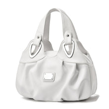 Load image into Gallery viewer, 722 Women Soft Leather Handbag, Green handle Lily, Green Handle Rose, White Handle Green Flower, White Handle Red Flower, White Handle Purple Flower, Black Handle Green Flower, Black Handle Red Flower, Black Handle Purple Flower, White Handle Red Rose ...