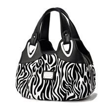 Load image into Gallery viewer, 722 Women Soft Leather Handbag, Green handle Lily, Green Handle Rose, White Handle Green Flower, White Handle Red Flower, White Handle Purple Flower, Black Handle Green Flower, Black Handle Red Flower, Black Handle Purple Flower, White Handle Red Rose ...