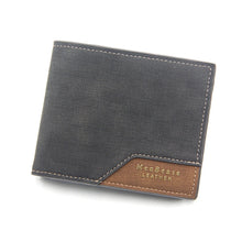 Load image into Gallery viewer, Menbense Hot Stamping Hinge Short Matte Multi-Card Large Capacity Male Wallet, D3301-4 Black, D3301-4 Light Brown, D3301-4 Dark Brown, D3301-5 Black, D3301-5 Light Brown, D3301-5 Dark Brown
