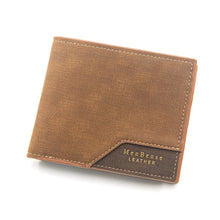 Load image into Gallery viewer, Menbense Hot Stamping Hinge Short Matte Multi-Card Large Capacity Male Wallet, D3301-4 Black, D3301-4 Light Brown, D3301-4 Dark Brown, D3301-5 Black, D3301-5 Light Brown, D3301-5 Dark Brown