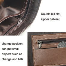 Load image into Gallery viewer, Menbense Hot Stamping Hinge Short Matte Multi-Card Large Capacity Male Wallet, D3301-4 Black, D3301-4 Light Brown, D3301-4 Dark Brown, D3301-5 Black, D3301-5 Light Brown, D3301-5 Dark Brown