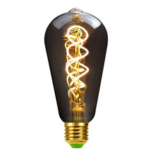 Load image into Gallery viewer, Electroplating Smoke Grey Warm Light LED Bulb Retro Lamp, ST64, G80, G95, G125, A110, T185, T300