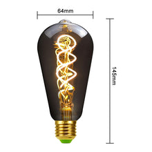 Load image into Gallery viewer, Electroplating Smoke Grey Warm Light LED Bulb Retro Lamp, ST64, G80, G95, G125, A110, T185, T300