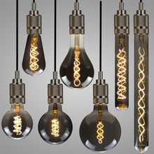 Load image into Gallery viewer, Electroplating Smoke Grey Warm Light LED Bulb Retro Lamp, ST64, G80, G95, G125, A110, T185, T300