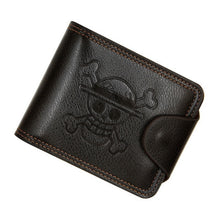 Load image into Gallery viewer, MenBense Men Multi-Card 2 Fold Short Wallet Carrying Card Case, Black, Brown