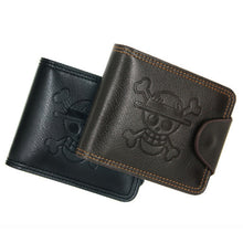 Load image into Gallery viewer, MenBense Men Multi-Card 2 Fold Short Wallet Carrying Card Case, Black, Brown