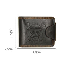 Load image into Gallery viewer, MenBense Men Multi-Card 2 Fold Short Wallet Carrying Card Case, Black, Brown