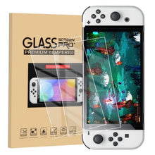 Load image into Gallery viewer, Game Console Crystal Shell Remote Sensing Cap Tempered Film Storage Bag Set For Switch OLED Console, Storage Bag+Crystal Case+Rocker Capx6+Tempered Film, White Storage Bag 14 In 1(Hand Rope), White Storage Bag 16 In 1