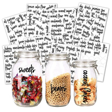 Load image into Gallery viewer, 168 PCS Pantry Storage Stickers Waterproof and Oil-proof Food Label Stickers